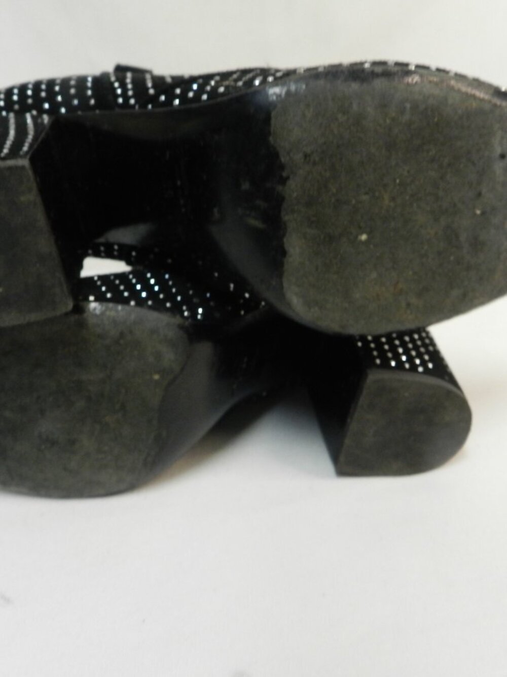Laurence Dacade Suede silver Studded Pete ankle suede boots heeled Size 39 US 8 - Picture 10 of 10